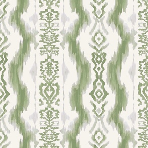 Ikat of the Orient Spring Green