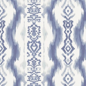 Ikat of the Orient Muted Indigo