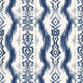 Ikat of the Orient Indigo