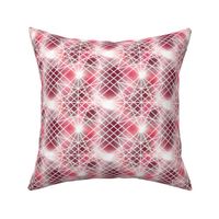 Abstract Geometric Red Floral 