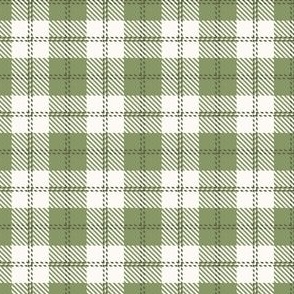 small 1.5x1.5in tartan plaid - wintergreen