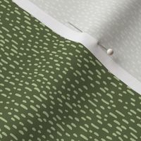 322 - Small mini micro tiny scale textured organic dashes in leafy forest greens, and strokes  coordinate for patchwork,. quilting,  crafts, baby and nursery crafts, pet accessories, hair and fashion accessories, children and adult clothing