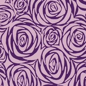 roses in purples