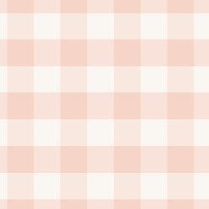 small 1.5x1.5in gingham - peachy pink