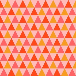 Triangle aurora - pink/orange