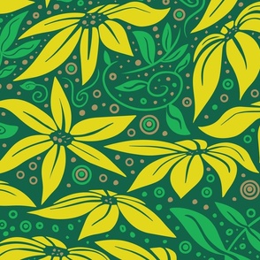 Tropical Whimsy Bright'n Green