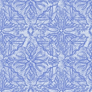 Daylily Damask (medium, blue)