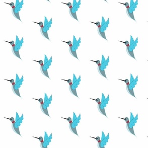 Blue hummingbirds