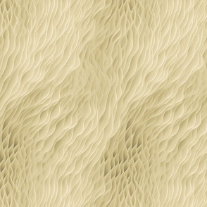 Intricate Organic Coral Texture In Pastel Cream Yellow Smaller Scale