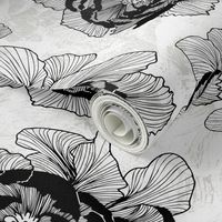 Hawaiian Wedding Linens by kedoki in black on white