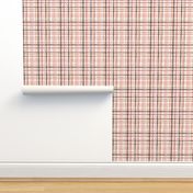 Beary Gingham - Pink and Brown