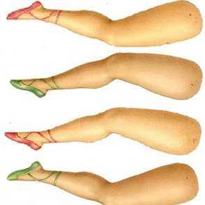 dolls legs - white