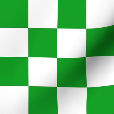 Green and white checkerboard 4x4