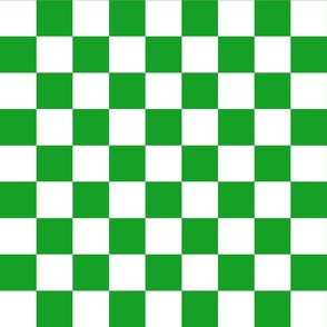 Green and white checkerboard 4x4