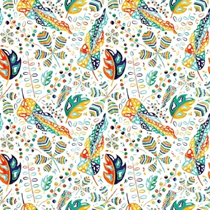 Maximalist Summer Foliage Pattern