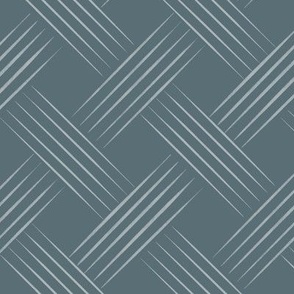 diagonal lines _ french gray_ marble blue _ trellis weave