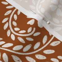 Floral swirls | boho terracotta