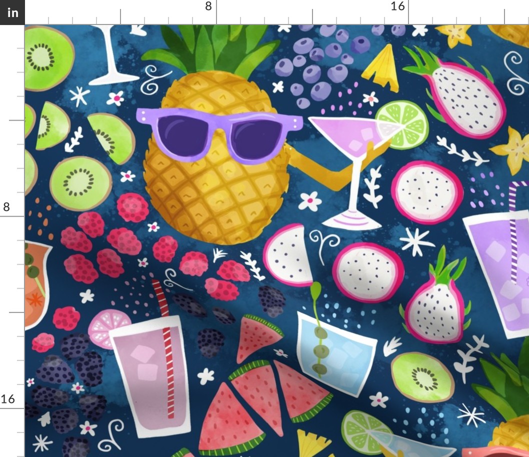 Pineapple Party wallpaper scale