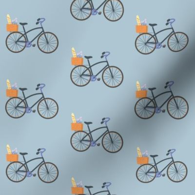 Small Scale - Paris Bicycles - Light Blue
