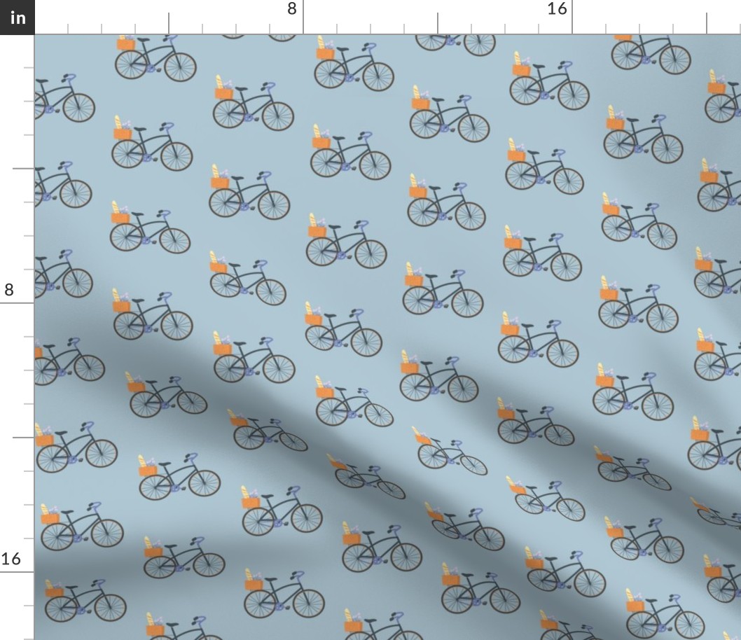 Small Scale - Paris Bicycles - Light Blue

