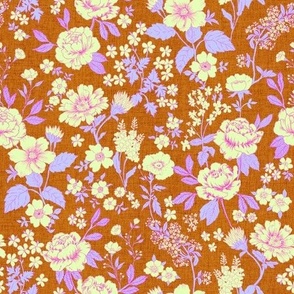 Stella Modern Vintage Floral Vintage Lemon Spice MEDIUM