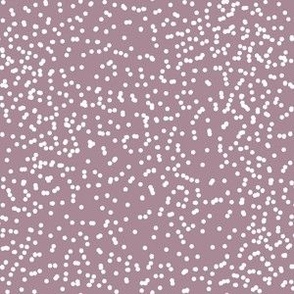purple polka dots / scattered