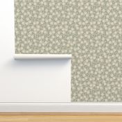 Prairie Flowers - Large - Pale Sage Green & Vintage Lace Cream - Summer Gathering