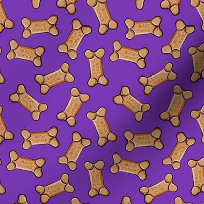 dog bones - dog treats - dark purple- C23
