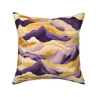 Purple Mountain Majesty | Abstract Sunshine on a Mountain Range