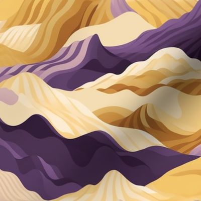 Purple Mountain Majesty | Abstract Sunshine on a Mountain Range