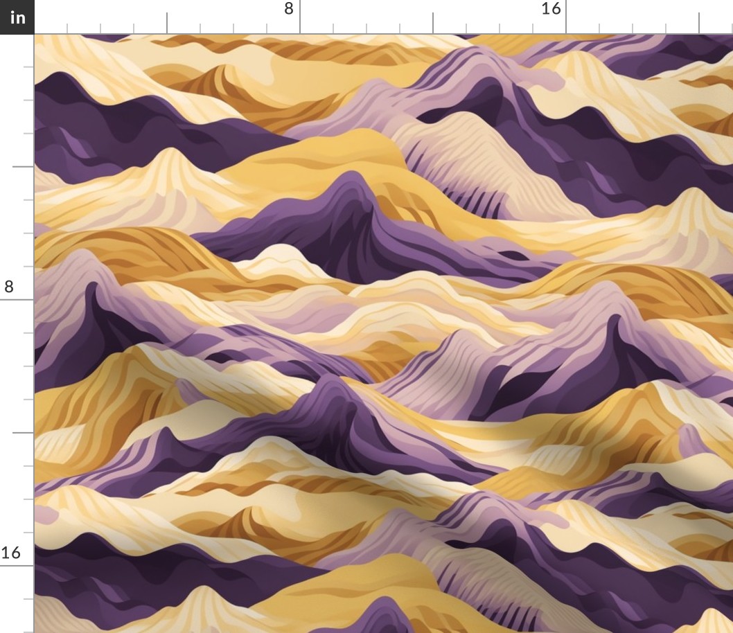 Purple Mountain Majesty | Abstract Sunshine on a Mountain Range