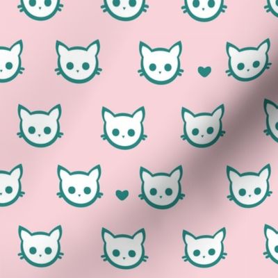 Kitty Faces in Pink