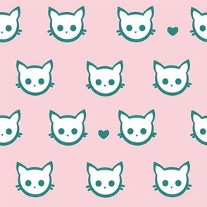 Kitty Faces in Pink