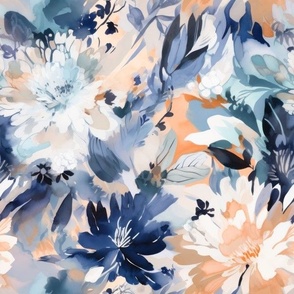 Painted Floral Abstract 