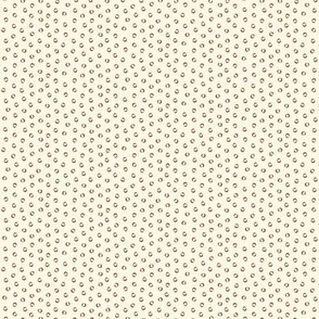 (tiny) Terracotta on Cream Polka Dots / Boho Pinks / see more in Boho Pinks collection