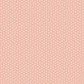 (tiny) Cream on Blush Pink Polka Dots / Boho Pinks / see more in Boho Pinks collection
