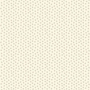 (tiny) Dusty Pink on Cream Polka Dots / Boho Pinks / see more in Boho Pinks collection