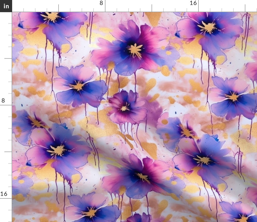 Painted Purple Floral 