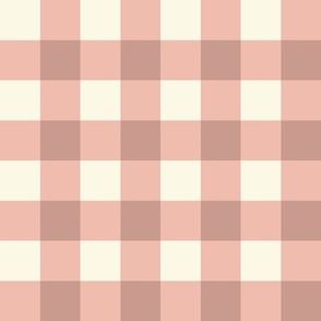 (2x2in) Dusty Pink and Cream Gingham Checker / Boho Pinks / see more in Boho Pinks collection