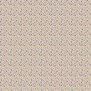 Spotty Dot small on Cream