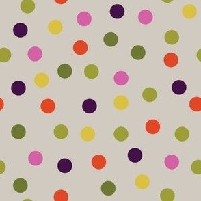 Spotty Dots medium on Cream