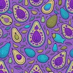 Purple and Blue Avocados