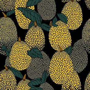 Durian - Asian Tropical Fruit - Handpainted Durian Print