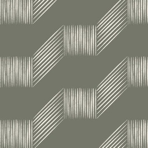 folded _ creamy white_ limed ash green _ hand drawn contemporary lines
