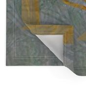 Menorah Panels- Abstract Large Blue Gold
