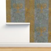 Menorah Panels- Abstract Large Blue Gold