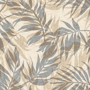 Vintage Palms Hawaiian Tropical Design- Neutral