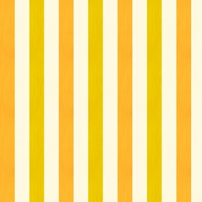 Cabana Stripe - Lemon - Medium Scale