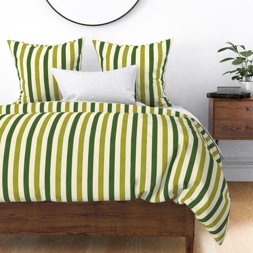 Cabana Stripe - Lime - Medium Scale