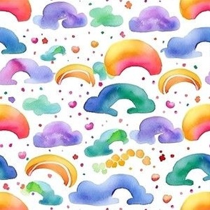 Cute Watercolor Rainbows